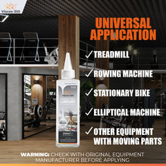Viscos-350 Premium Treadmill Lubricant Pure Silicone Oil 30cm Long Applicator Inc - Made in UK - 250ml - Viscos-350