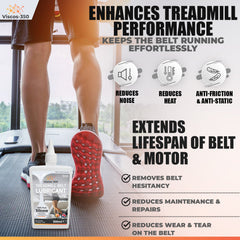 Viscos-350 Premium Treadmill Lubricant Pure Silicone Oil 15cm Long Applicator Inc - Made in UK - 200ml - Viscos-350